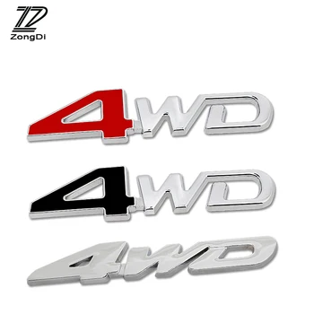 ZD 3D Auto Kovové Samolepky Pre 4X4 4WD Obtlačky Tuning Styling Cyter Pre Škoda Octavia A5 A7 Fabia Yeti BMW E60 F30 X5 E53 Inifiniti